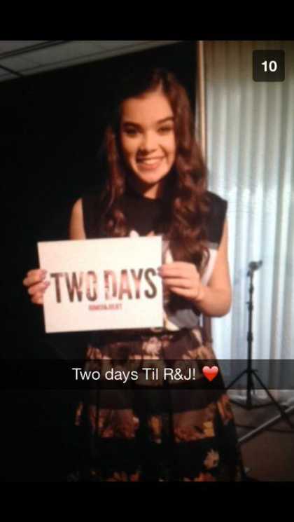 Hailee Steinfeld Snapchat @haiz