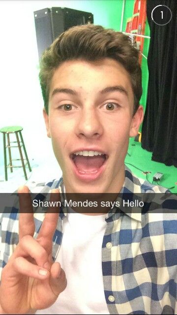 Shawn Mendes Snapchat @shawnmendes1