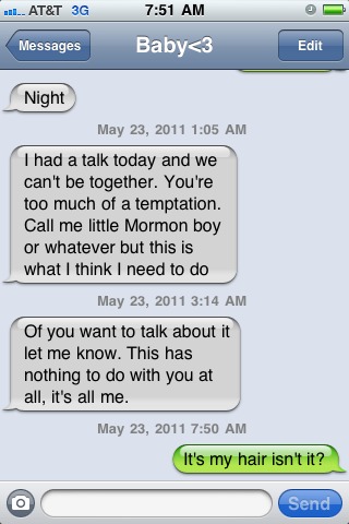Just another funny breakup text... lol
