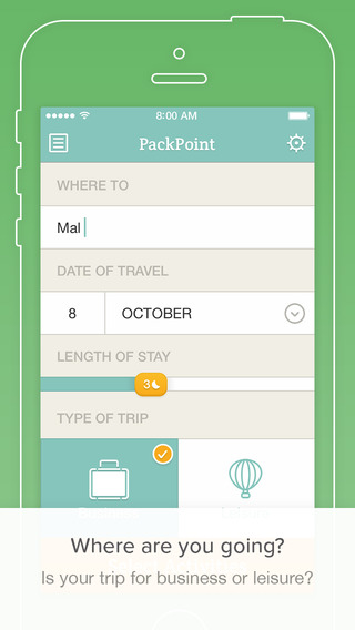 PackPoint - Packing List Travel Companion