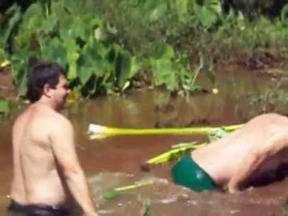 Boy sucked into storm drain and comes close to getting drowned. Still thinks it's #funny