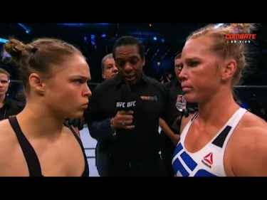 Watch as Ronda Rousey gets knocked out by Holly Holmes at UFC 193!