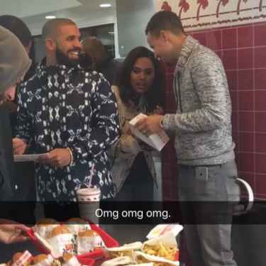Drake, Stephen Curry and His Wife Spotted at In-n-Out Burger
