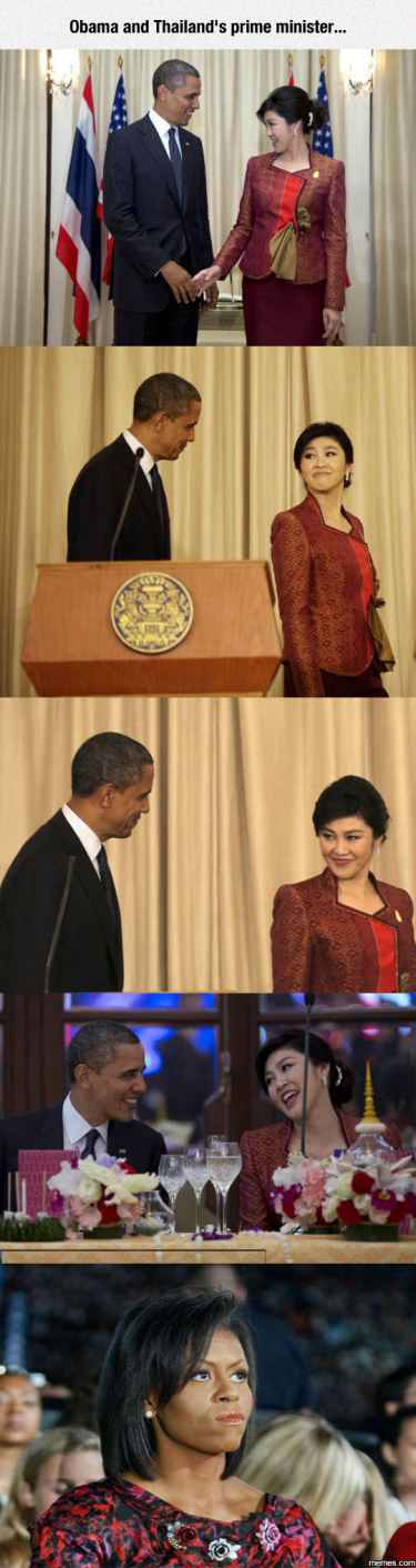 President Obama and Thailand's Prime Minister...