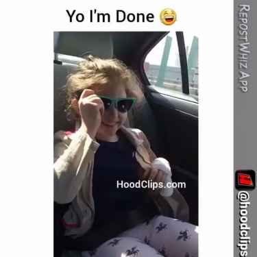 Little girl shows you how to rap in da hood!