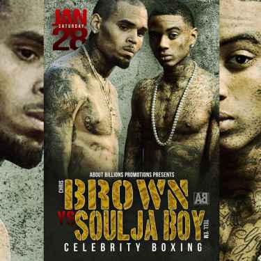 Chris Brown vs Soulja Boy #CelebrityBoxing is on! Saturday, January 28