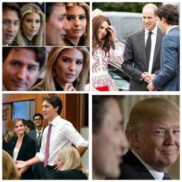 Noone is safe from Canada's PM Justin Trudeau... not even President Trump! 😂