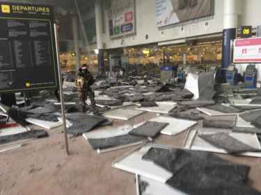 Reports of explosions at Brussels airport
