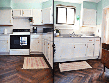 $100 two-weekend kitchen makeover