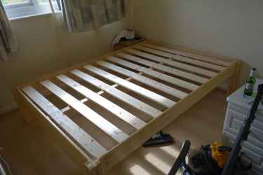 No screws or bolts wooden bed frame