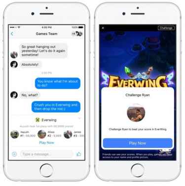 Facebook launches Instant Games on Messenger