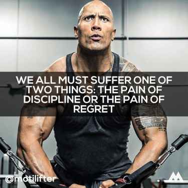 #WednesdayWisdom: We must suffer one of two things: the pain of discipline or the pain of regret...