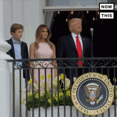 President Trump Disrespecting the National Anthem