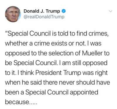 President #DonaldTrump fixed a few typos but still thinks the Special Counsel is a Special Council #LOL