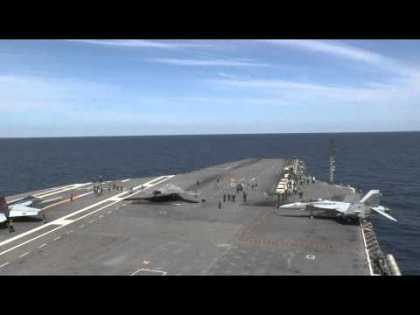 #Tech: X-47B Completes First Carrier-based Launch