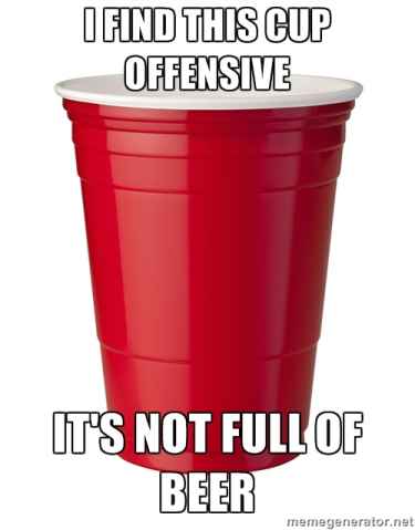 This red cup offends me!