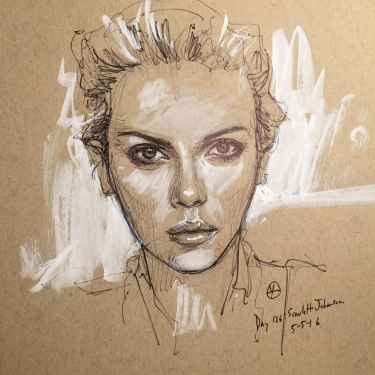 Scarlett Johansson Illustration