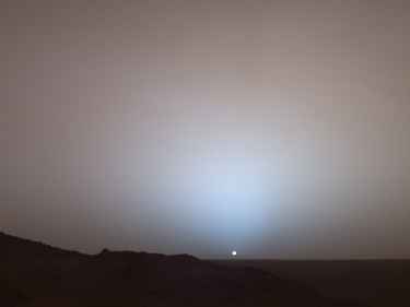 Sunset as seen from #Mars