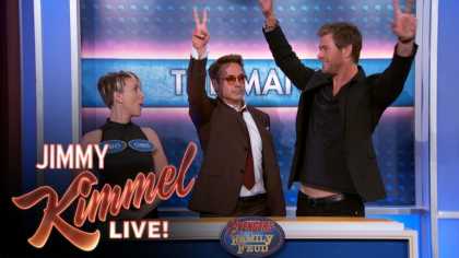 Avengers Family Feud On Jimmy Kimmel Live