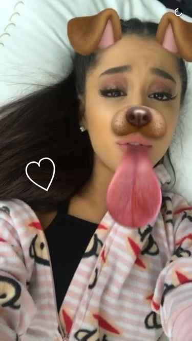 Ariana Grande Looks Good No Matter What Lenses She Use on Snapchat #moonlightbae