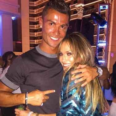 Cristiano Ronaldo posed with JLo for her 47th birthday bash in Las Vegas!