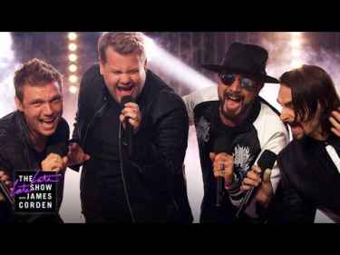 James Corden Performs with The Backstreet Boys