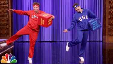 Mike Myers and Jimmy Fallon Dice Dance-Off