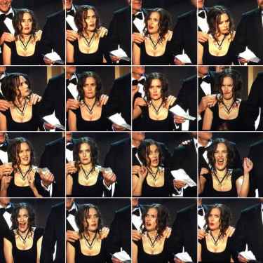 Winona Ryder's expressions last night at the #SAG2017 was enough for my #MondayMotivation