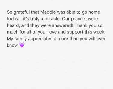 Britney Spears send thanks to her fans on Twitter following her niece hospital release