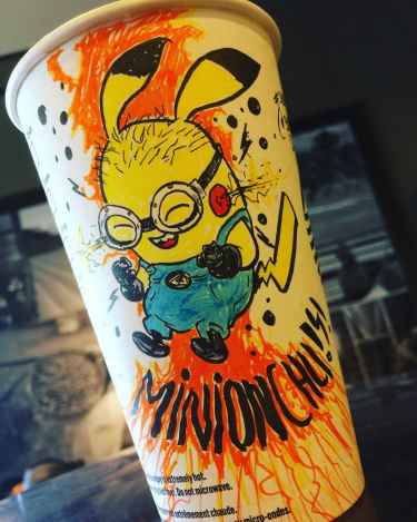 Starbucks barista draws art on customer's cup and they all look awesome... see these cool drawings!