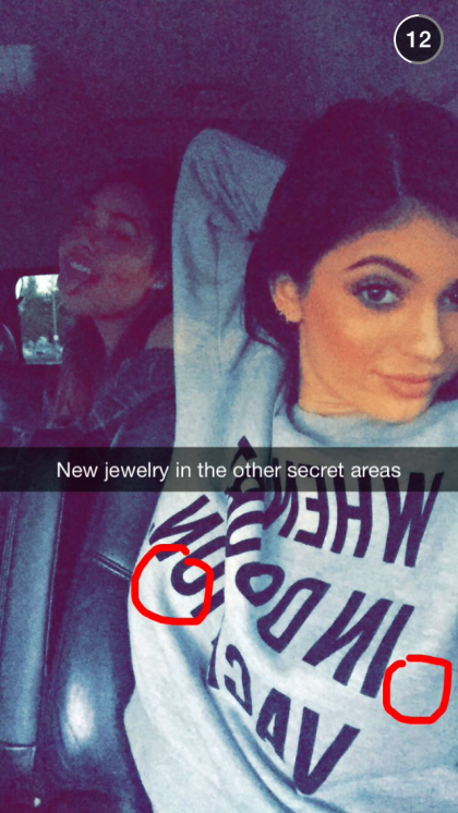 Take a peek at Kylie Jenner's snapchat!