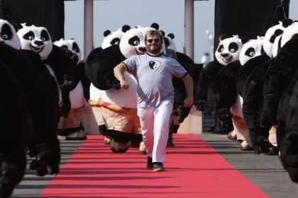 Jack Black and an Army of Kung Fu Pandas