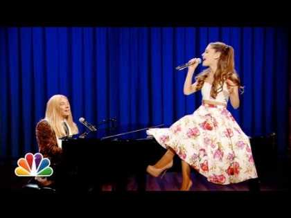 #Watercooler: Jimmy Fallon & Ariana Grande Sing Broadway Versions of Rap Songs
