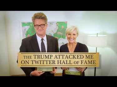 Joe Scarborough and Mika Brzezinksi Receives 'Trump Attacked Me On Twitter' Hall Of Fame