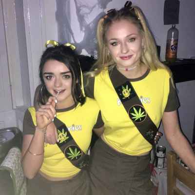 Maisie Williams and Sophie Turner on #Halloween
