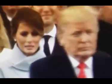 What did Donald Trump said to Melania Trump during his inauguration that made her looked crushed?