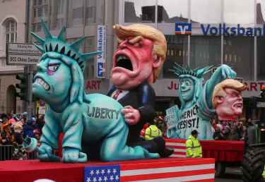 Germany's Karneval celebration shows no mercy to President Trump