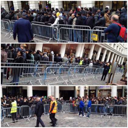 Looks like Apple is still winning, look at the long lines in London for the new #iPhone 5s