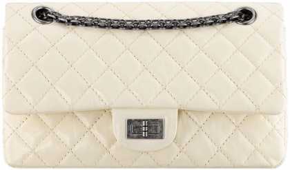#CHANEL SMALL PATENT 2.55 REISSUE FLAP BAG
