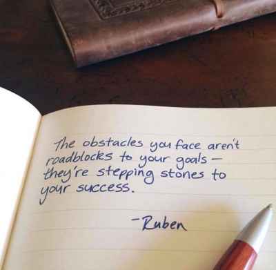 The #obstacles you face aren't roadblocks to your goals... #quotes #success