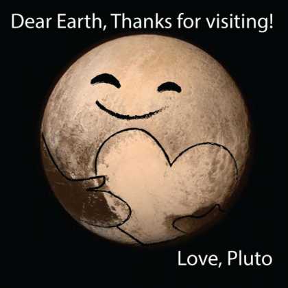 Aw, look at this #LoveLetter from the #PlutoFlyby made by Dean Cole! So cute!