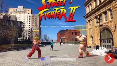 Street Fighter II AR Gameplay!
