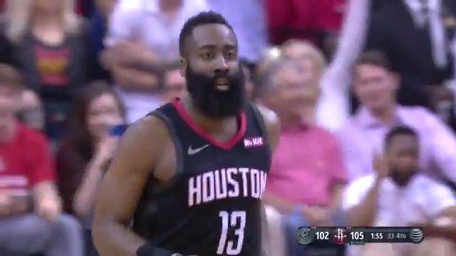 #JamesHarden scores a career-high 61 points as the #Rockets beat the Spurs 😮