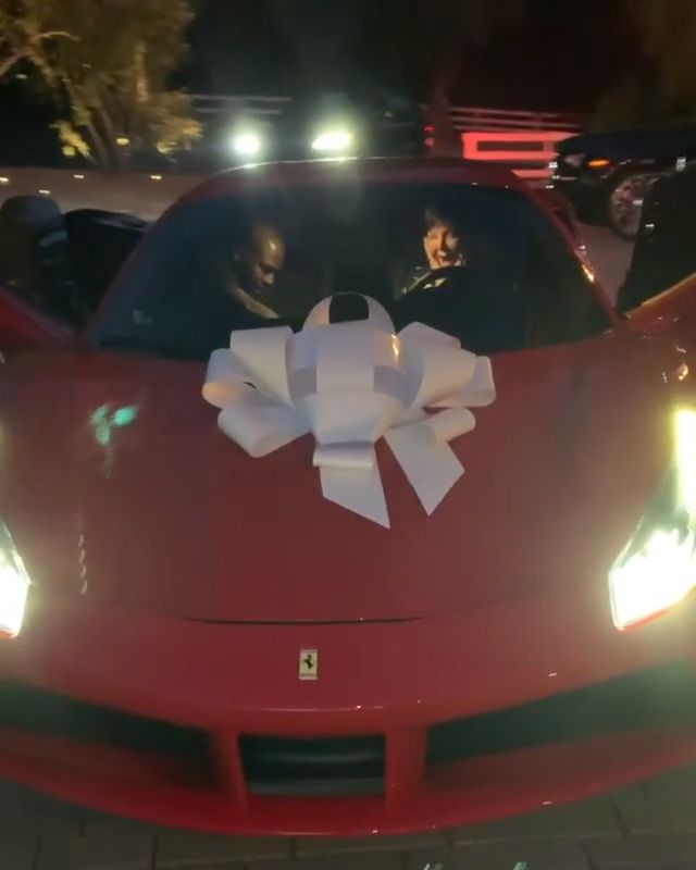 #KylieJenner Gives Her Mom a #Ferrari488 For Her Birthday